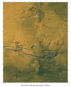 Marineris Quadrangle of Mars