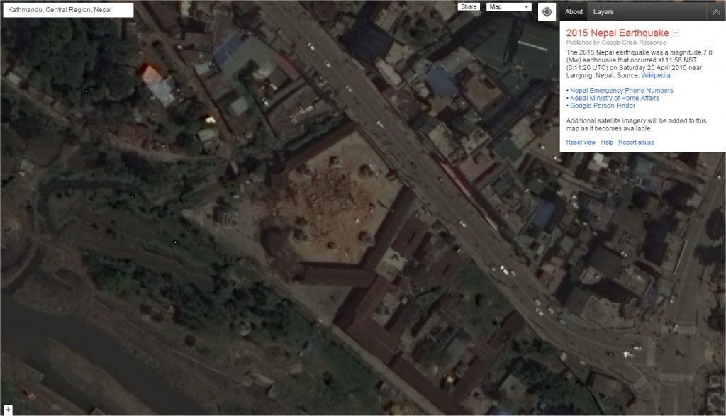 GoogleMaps_NepalAfterEarthquake