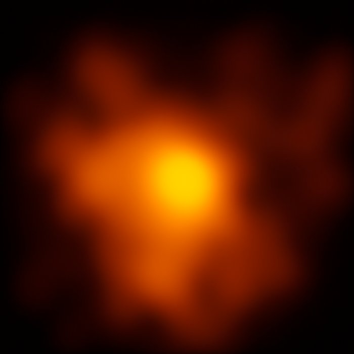 This image represent the best image of the Eta Carinae star system ever made. The observations were made with the Very Large Telescope Interferometer and could lead to a better understanding of the evolution of very massive stars.