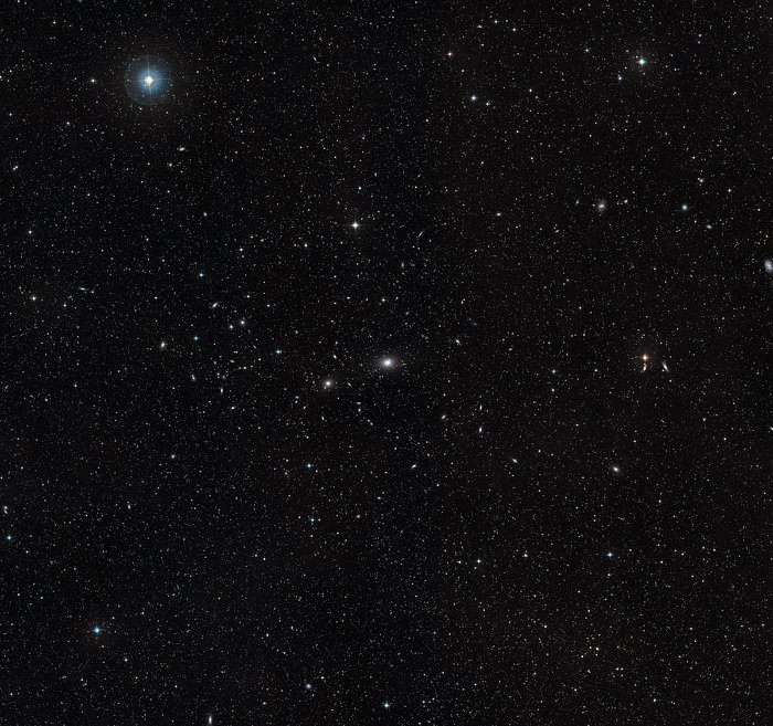 This ground-based image shows the galaxy NGC 4696 and its surroundings.