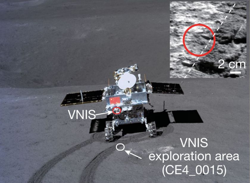 Yutu-2 VNIS exploration area