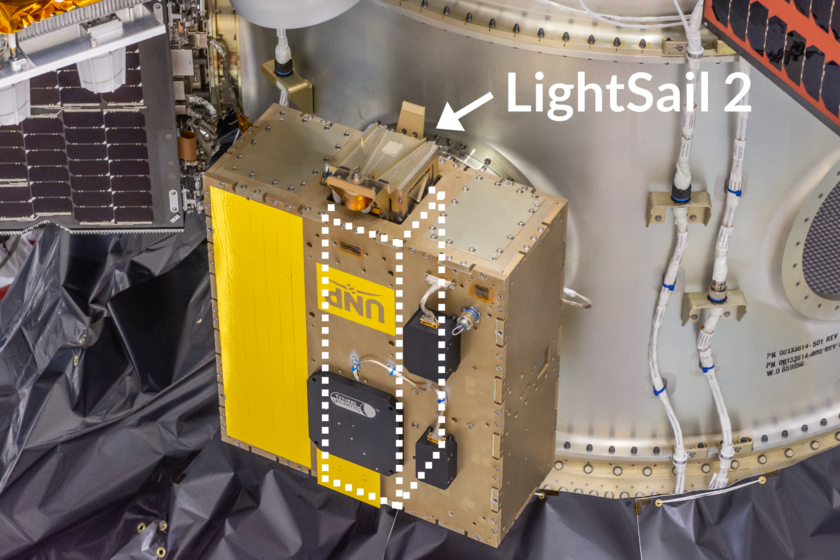 LightSail-2 inside Prox-1