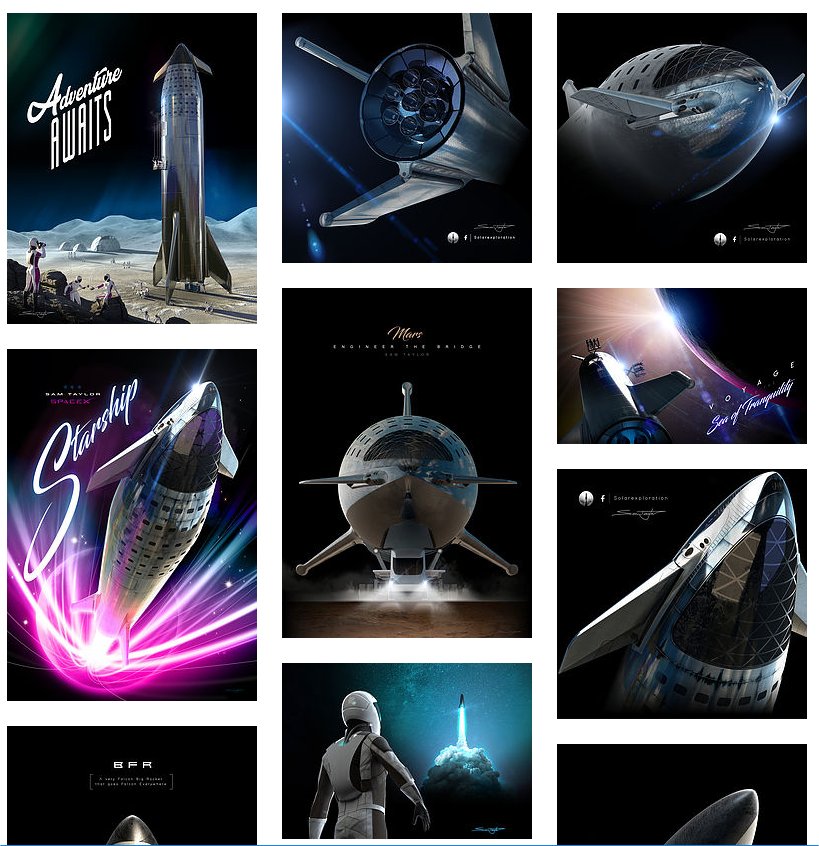 SpaceX Starships - Sam Taylor