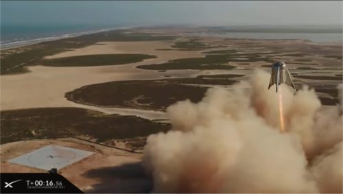 Starhopper Test Flight - Aug. 27, 2019