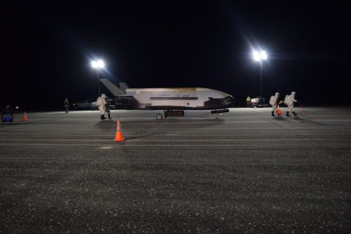 X-37B after landing at Cape Kennedy