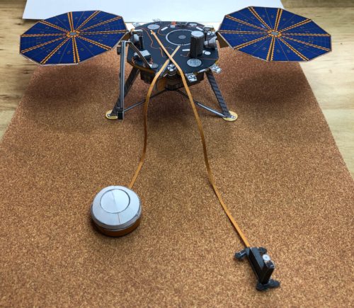 Insight Lander Paper Model at SIM