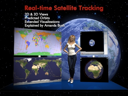 Tool bar - Binary Space Satellite  Tracking Tool